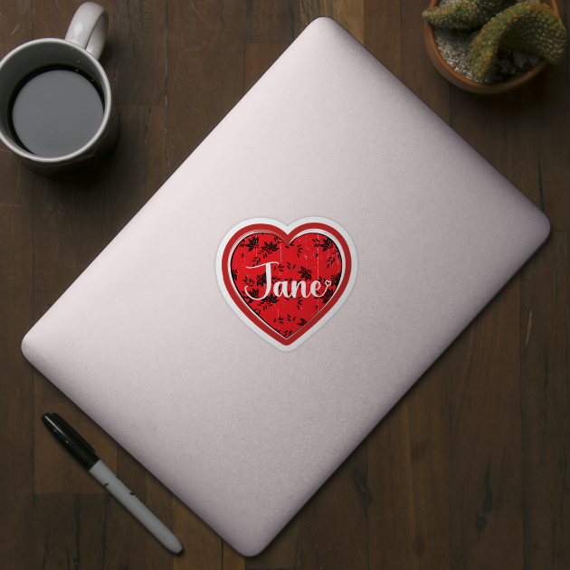 I Love Jane First Name I Heart Jane by ArticArtac